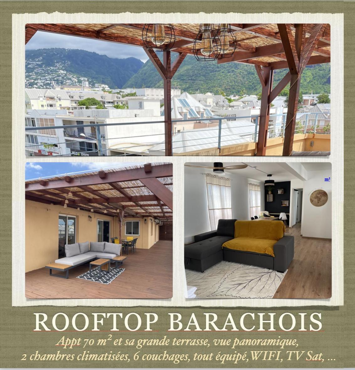 Rare ! Spacieux T3 En Roof-Top Au Barachois - 2 Ch Climatisees - 6 Couchages - Proche Aeroport Saint-Denis Zewnętrze zdjęcie